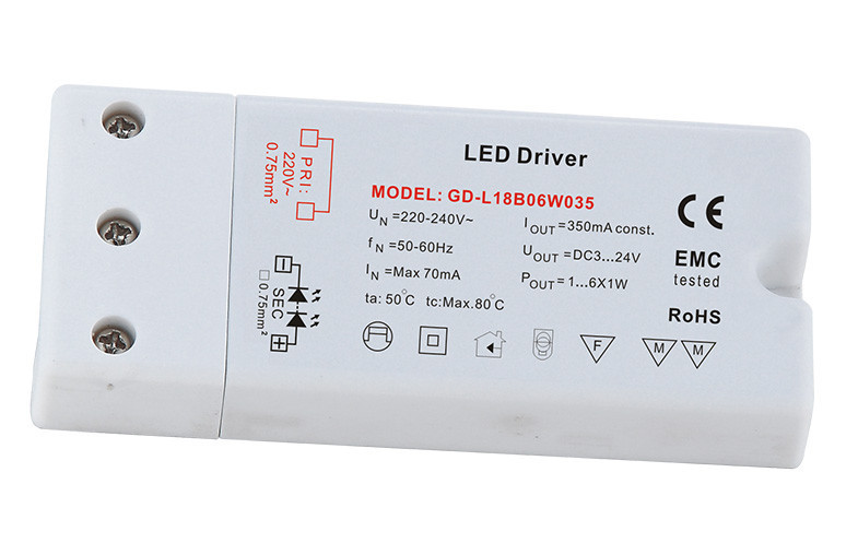 일정한 전압 LED 운전사, 12W, 12V 또는 24V