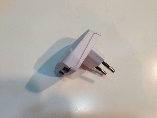 백색 2.1A는 마개, 100 Usb 벽 충전기 교류 전원 접합기 충전기 EU - 240v 이중으로 합니다