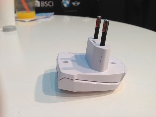 백색 2.1A는 마개, 100 Usb 벽 충전기 교류 전원 접합기 충전기 EU - 240v 이중으로 합니다