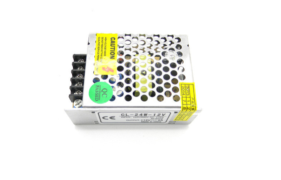 12V 2A 25W 금속은 CCTV 사진기 단 하나 산출 전압 전력 공급 일정한 현재를 쌌습니다