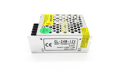 12V 2A 25W 금속은 CCTV 사진기 단 하나 산출 전압 전력 공급 일정한 현재를 쌌습니다