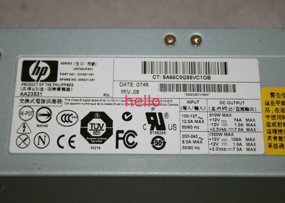 Compaq 활동적인 팬을 가진 337867-001의 1300W HP 서버 전력 공급