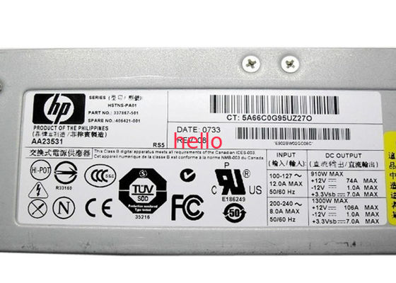 Compaq 활동적인 팬을 가진 337867-001의 1300W HP 서버 전력 공급