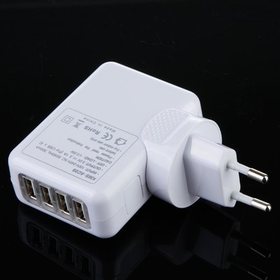 4개의 항구 가정, 다 마개를 위한 보편적인 USB 여행 충전기 벽 AC 접합기