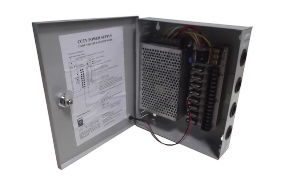 12V 5Amps CCTV 전력 공급 상자 9 채널, CCTV 사진기 전력 공급