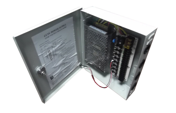 12V 5Amps CCTV 전력 공급 상자 9 채널, CCTV 사진기 전력 공급