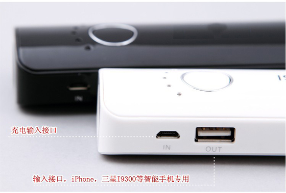 Portable 5개 볼트 OEM 5200MAH와 가진 이동할 수 있는 전력 공급 검정