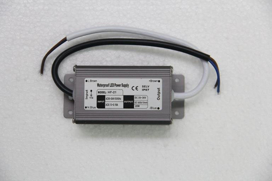 21W DC 전원 공급 20V DC, 650mA에 일정한 현재 AC는 LED 전력 공급을 방수 처리합니다
