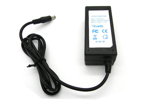 18Volt 45W LED 빛 EU 마개를 위한 탁상용 DC 전원 공급 단락