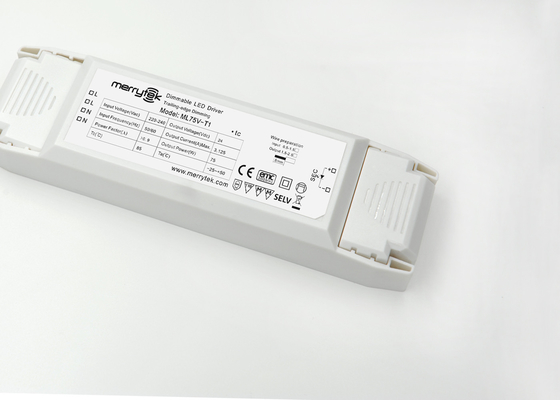75 와트 Traic 일정한 전압 Dimmable LED 운전사 트레일 에지 IP20