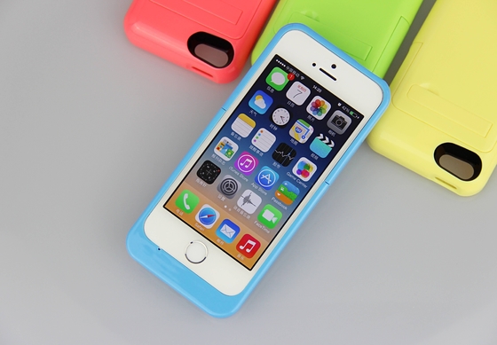 다 색깔 iPhone 5를 위한 얇은 iPhone 건전지 상자 2200mAh 전지 효력 팩