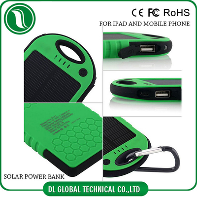 매우 얇은 4000mah 5000mah 휴대용 이동할 수 있는 힘 은행 태양 에너지 건전지 은행