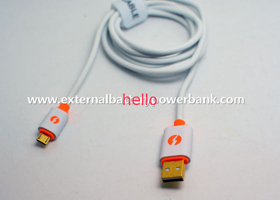 Samsung/HTC/검은 딸기 인조 인간 전화를 위한 둥근 백색 마이크로 컴퓨터 USB2.0 데이터 케이블