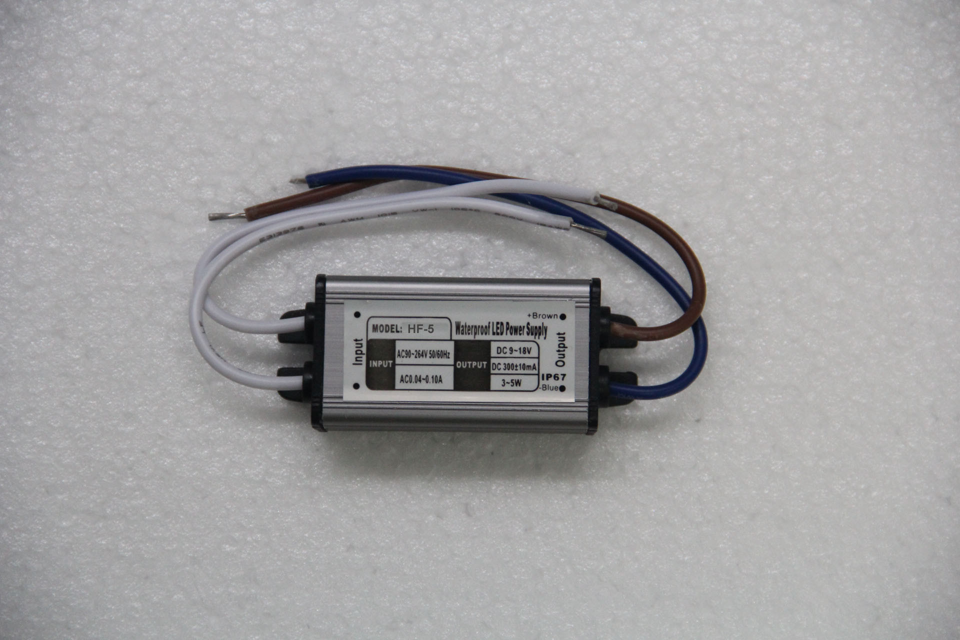 ROHS 18V DC Portable EN61547를 가진 일정한 현재 5W LED 전력 공급 IP68 300mA
