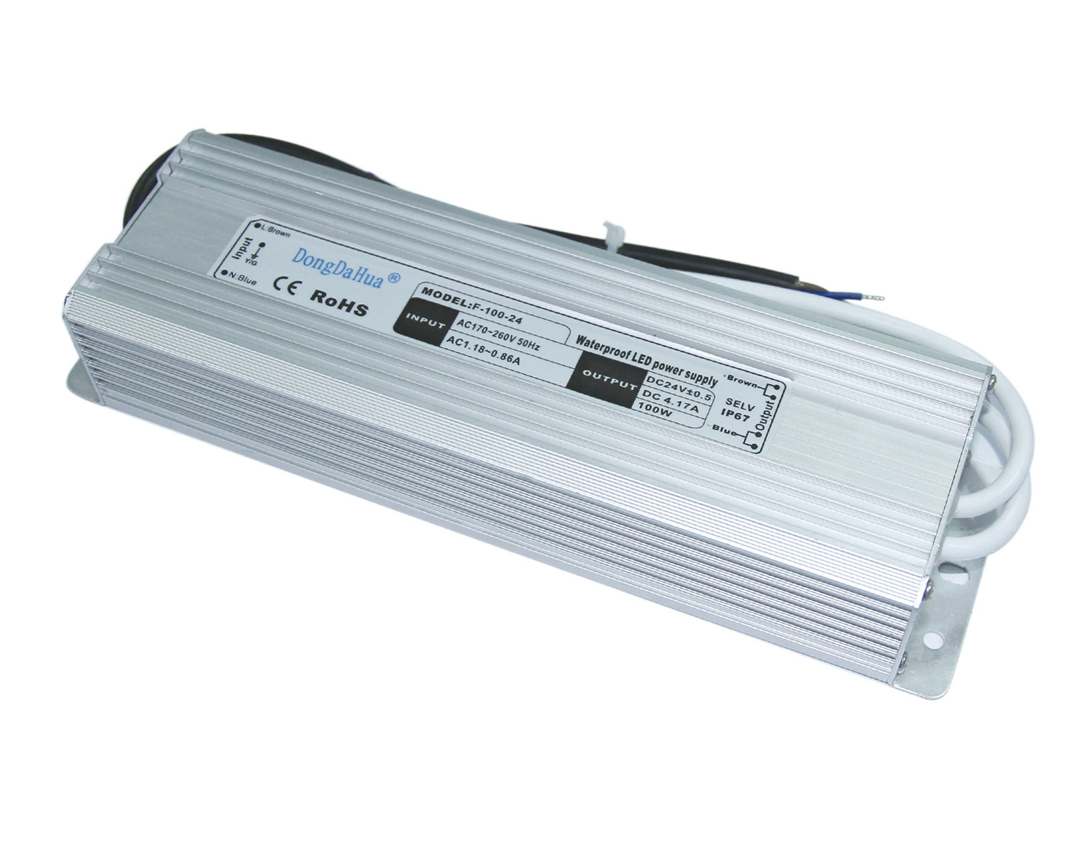 소형 12v 24v는 EMI 필터를 가진 100W LED 운전사/AC DC 전원 공급을 방수 처리합니다
