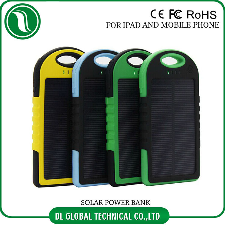 매우 얇은 4000mah 5000mah 휴대용 이동할 수 있는 힘 은행 태양 에너지 건전지 은행