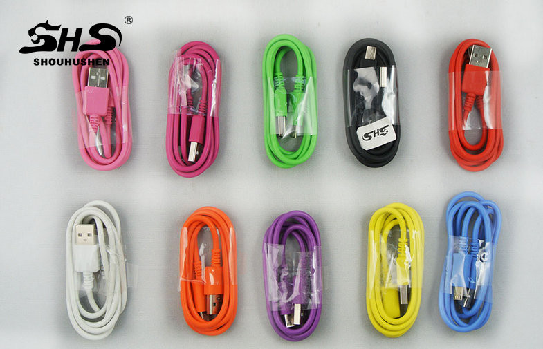 V-8 HTC 전화 위탁을 위한 마이크로 5pin USB 데이타 전송 케이블